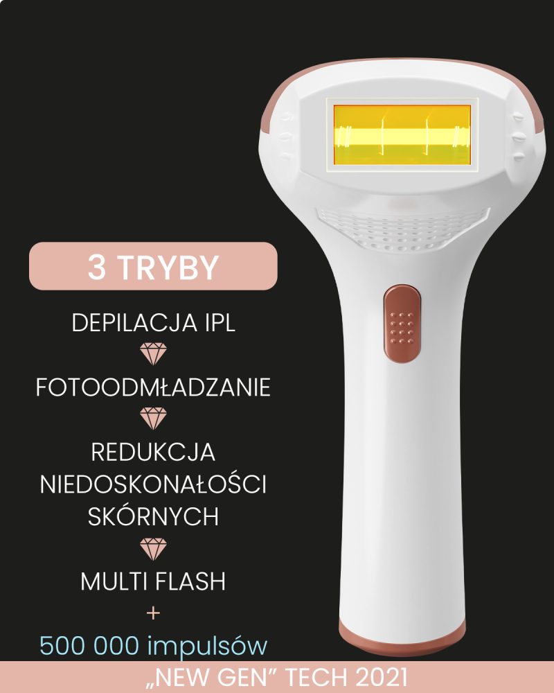 Depilator laserowy IPL BShine PRO, depilacja, funkcja redukcji niedoskonałości skóry