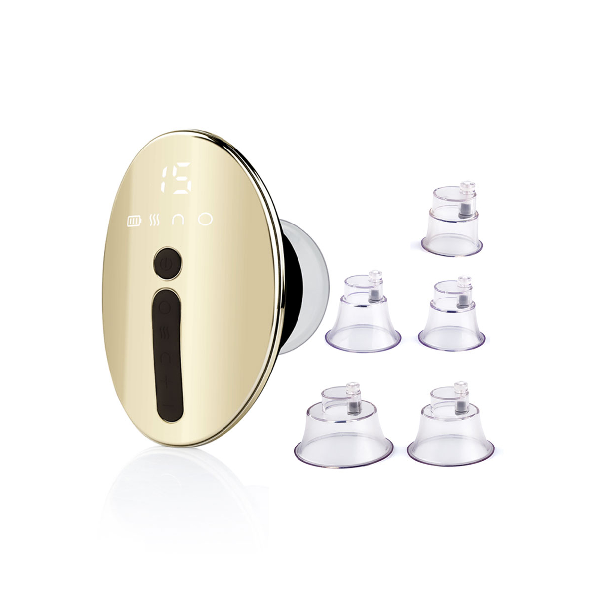 Therm Body Revive Golden antycellulitowy masażer ręczny do ciała i twarzy, elektryczna bańka masująca