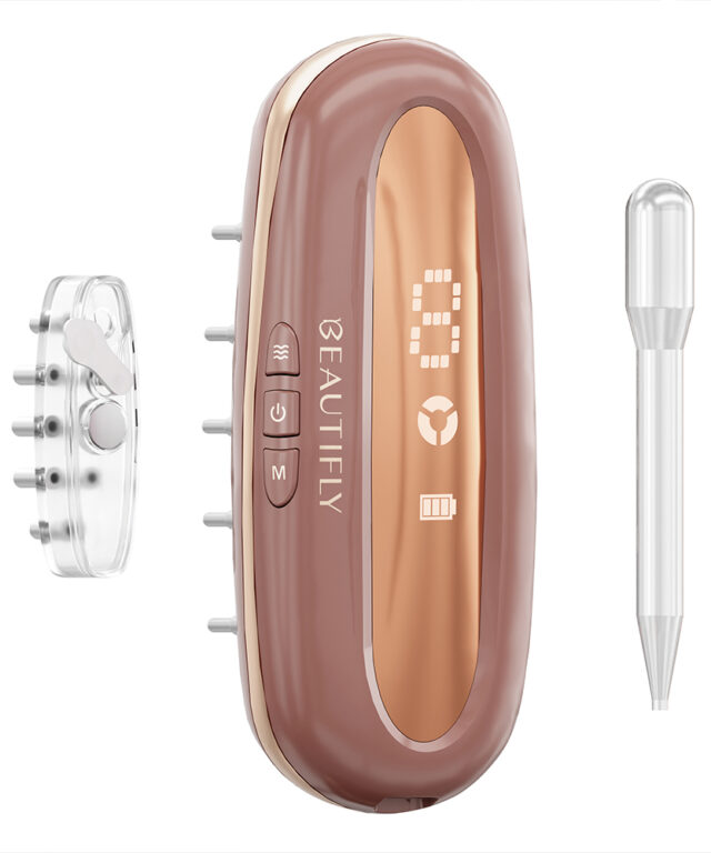 Wielofunkcyjny grzebień na porost włosów Beautifly LaserBoost Pro RoseGold